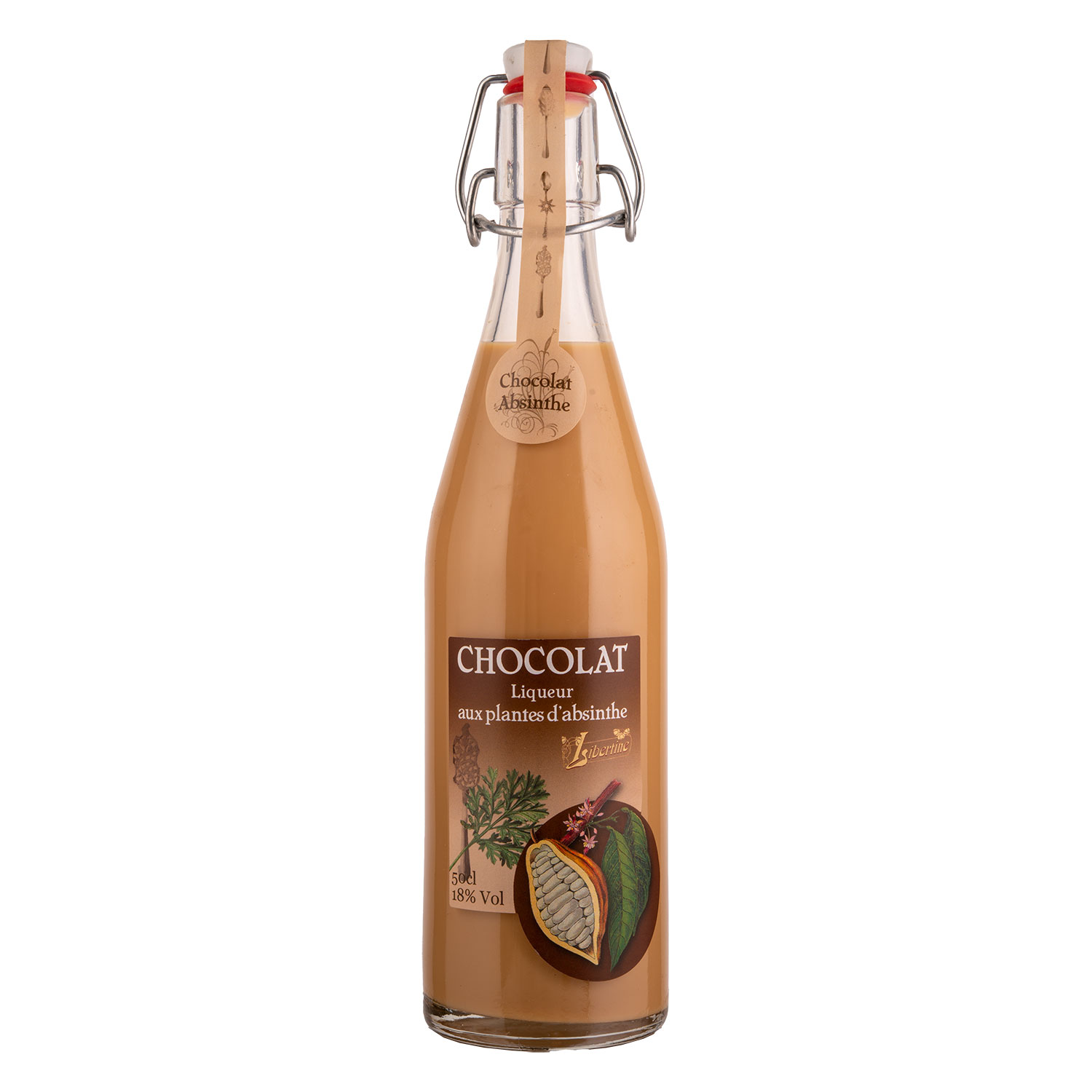 Liqueur Chocolat aux plantes d'Absinth 500 ml