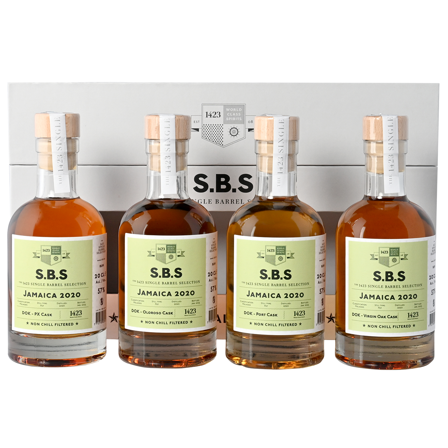 Rum S.B.S Jamaica 2020 Geschenkset 4 x 200 ml